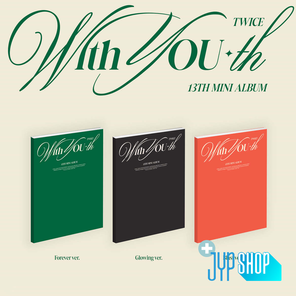 TWICE - With YOU-th + JYP SHOP P.O.B [PRE-ORDER]