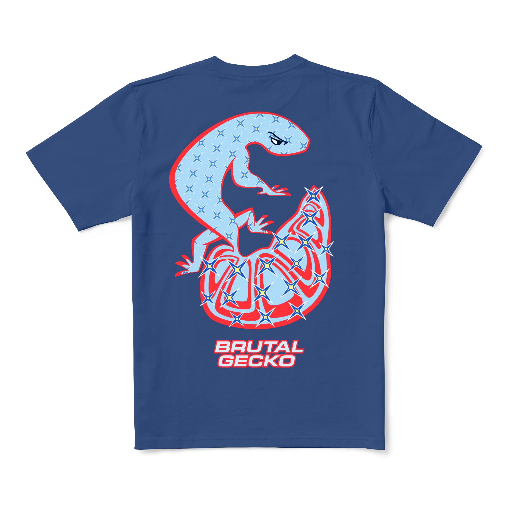 Brutal Gecko - Star Born Navy T-shirt