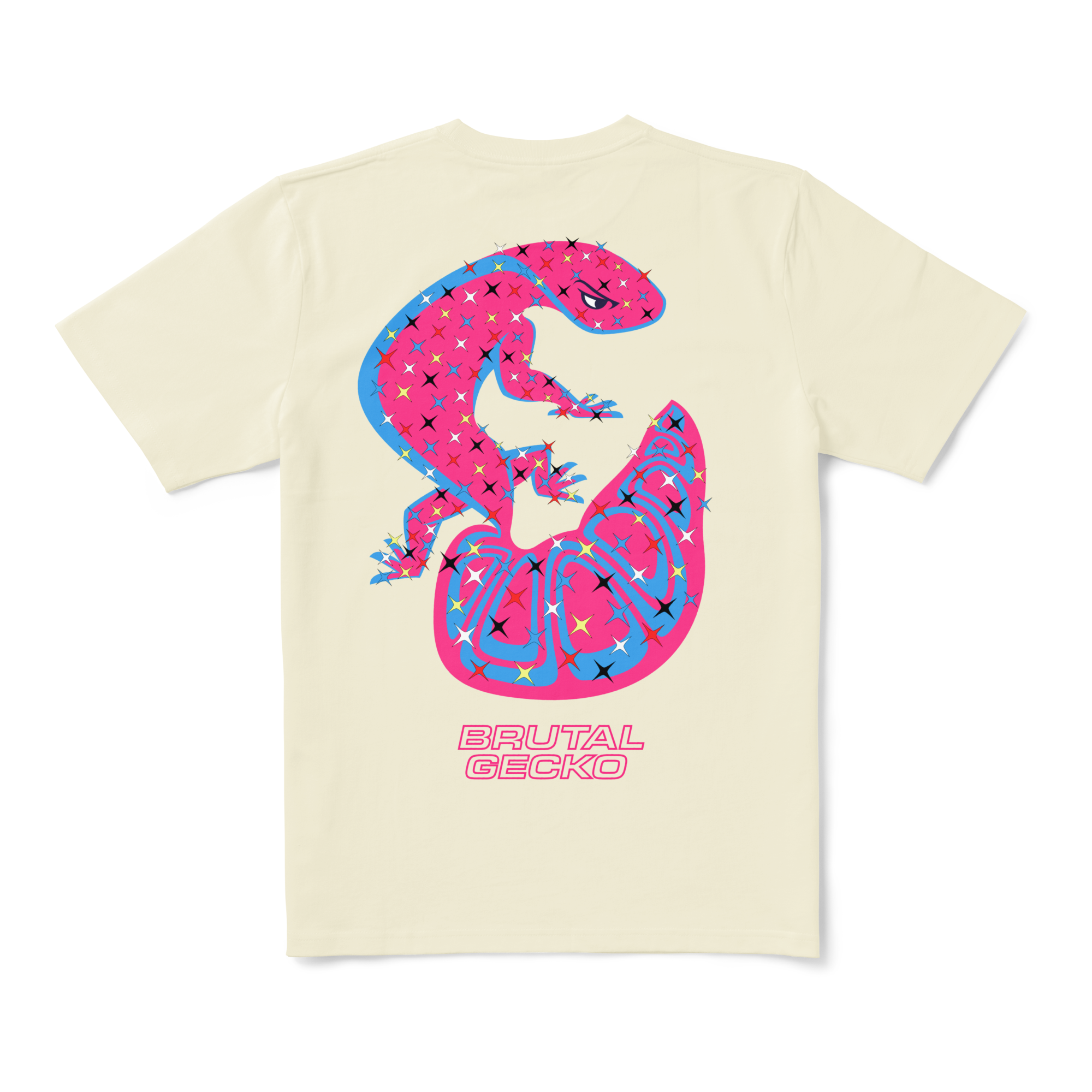 Brutal Gecko - Kitsch Ecru T-shirt