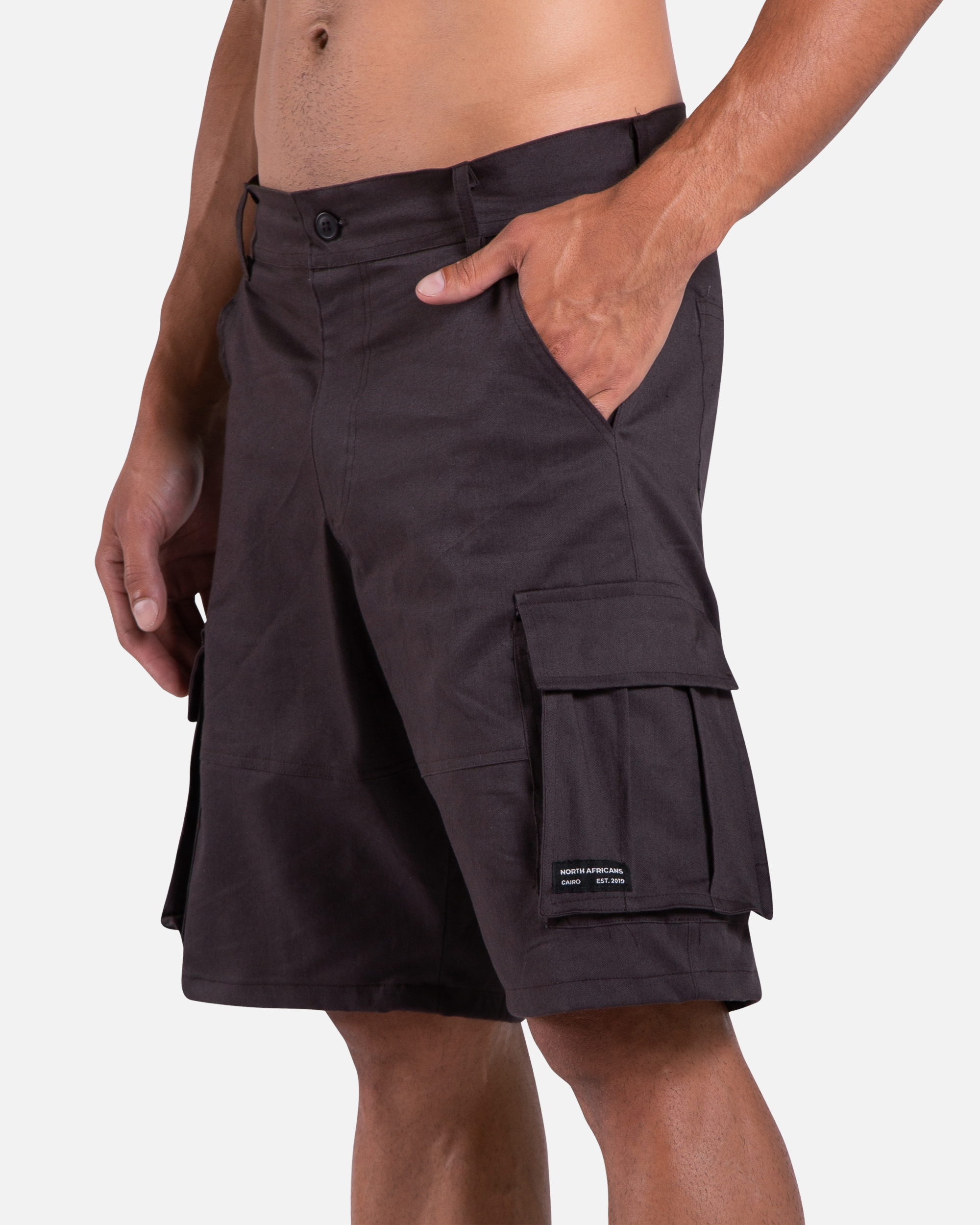 Dark Grey Cargo Shorts