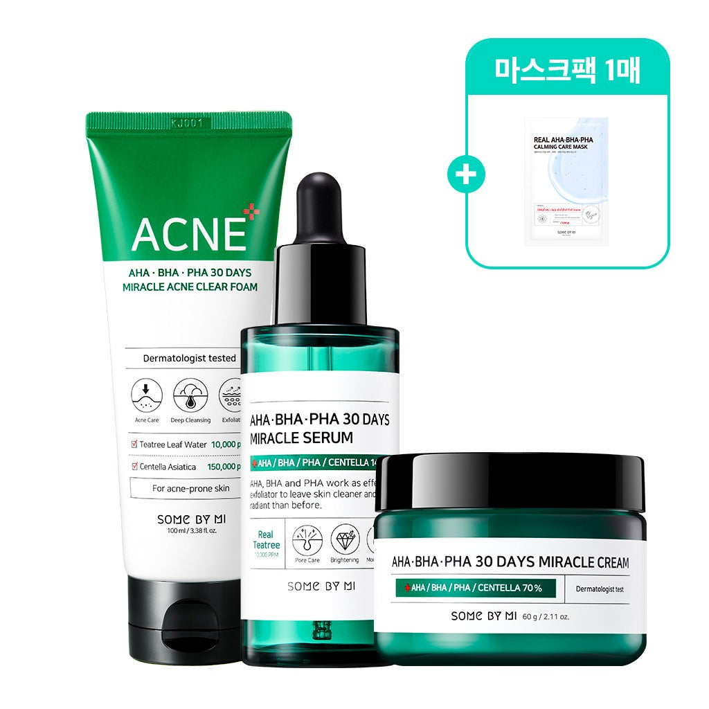 [SOME BY MI] AHA·BHA·PHA 30 Days Miracle Daily 3 SET (Gift : 1 Mask Pack)