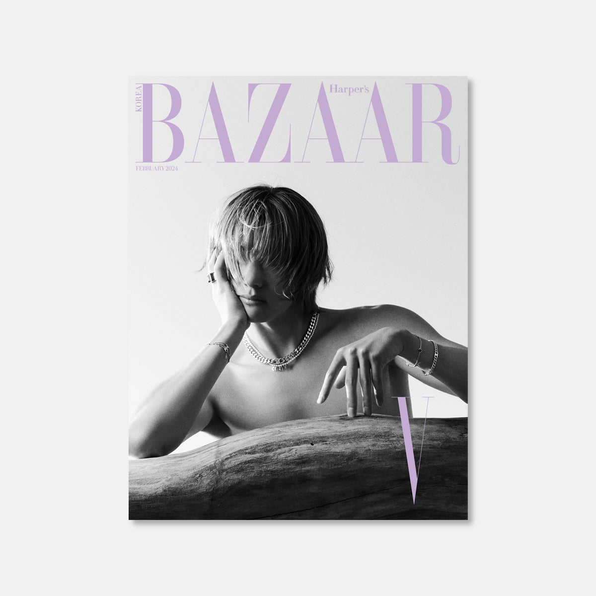 V (BTS) - HAPPER'S BAZAAR Magazine (2024. 02)