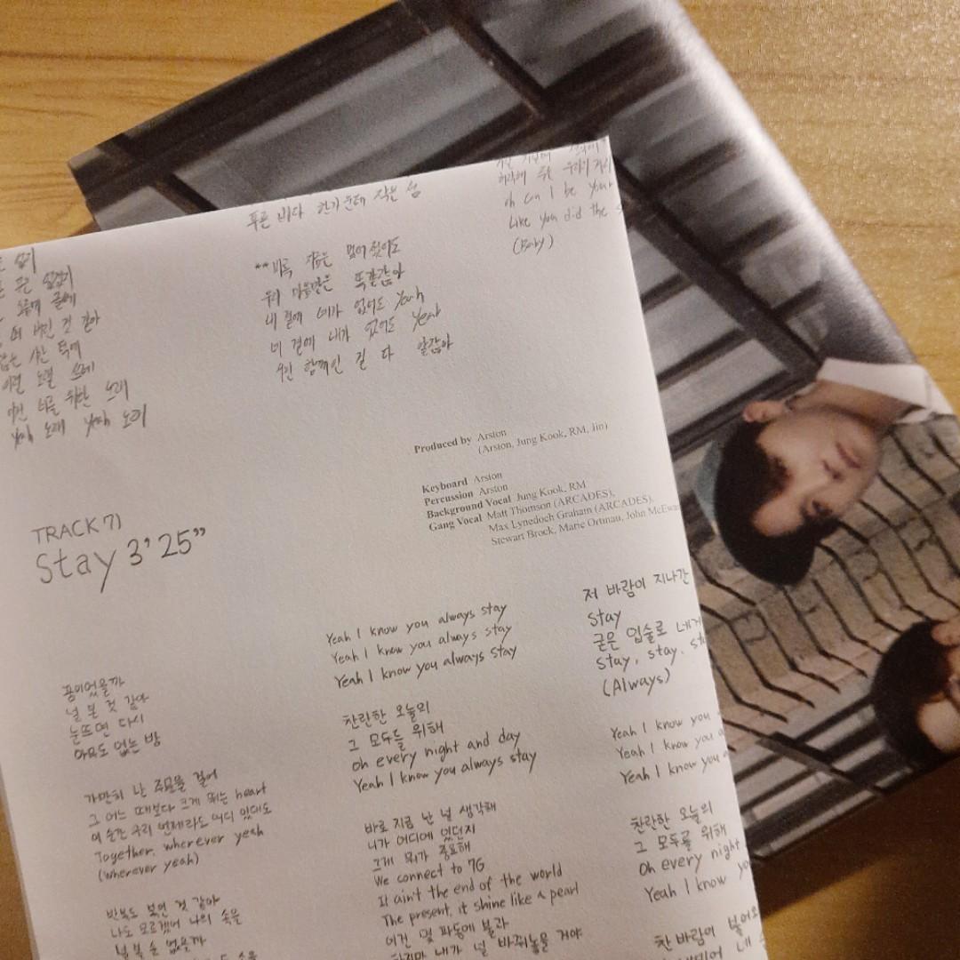 (Collect) Original Photocards- Official BE (Deluxe Edition) Lyrics Poster & Making Book