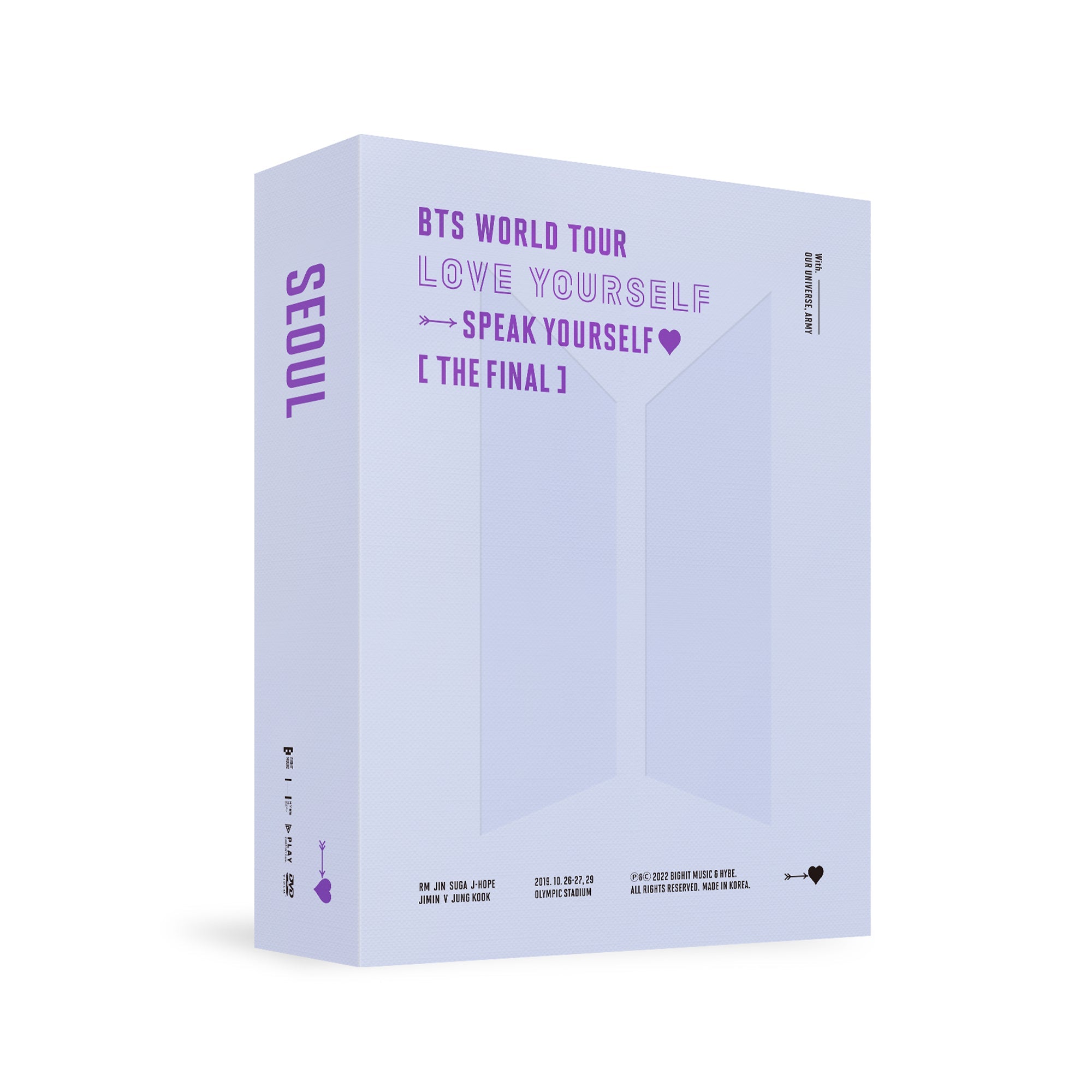 BTS - WORLD TOUR 'LOVE YOURSELF : SPEAK YOURSELF' [THE FINAL] DVD